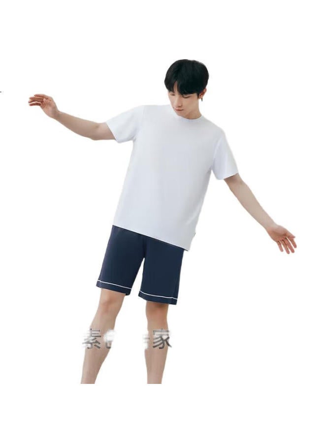 THREEGUN 【100% Water Soft Cotton】Men'S Pajama Shorts Pure Cotton Father'S Day Gift Loose Shorts Can Be Worn Outside Men'S Home Pants - Image 3