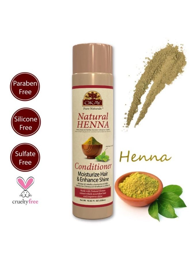 OKAY Pure Naturals | Conditioner Natural Henna | For All Hair & Skin Types | Restore Moisture - Improve Appearance | Revitalize Damaged Hair | Free of Paraben, Silicone, Sulfate | 10.82 oz - Image 3