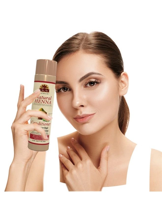 OKAY Pure Naturals | Conditioner Natural Henna | For All Hair & Skin Types | Restore Moisture - Improve Appearance | Revitalize Damaged Hair | Free of Paraben, Silicone, Sulfate | 10.82 oz - Image 5