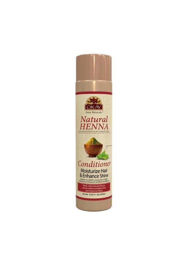OKAY Pure Naturals | Conditioner Natural Henna | For All Hair & Skin Types | Restore Moisture - Improve Appearance | Revitalize Damaged Hair | Free of Paraben, Silicone, Sulfate | 10.82 oz - Image 1