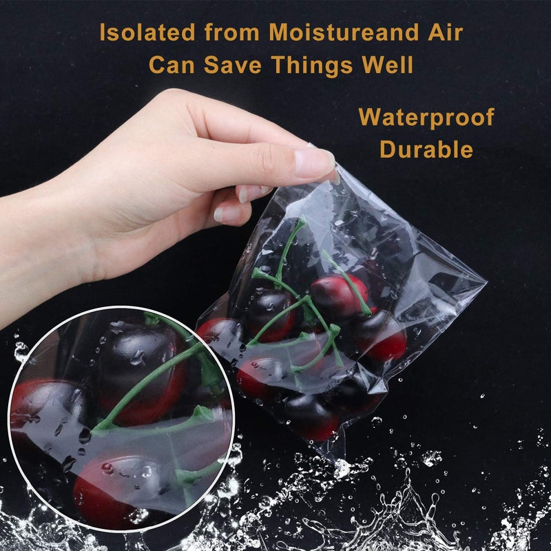 NEOACT 400 Pcs 4"x4.73" Clear Resealable Cellophane Bags Good for Bakery, Candle, Soap, Cookie Poly Bags - Image 5