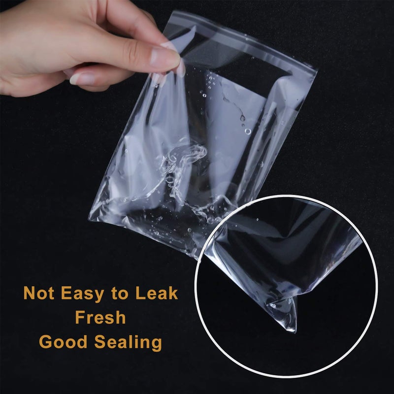 NEOACT 400 Pcs 4"x4.73" Clear Resealable Cellophane Bags Good for Bakery, Candle, Soap, Cookie Poly Bags - Image 4
