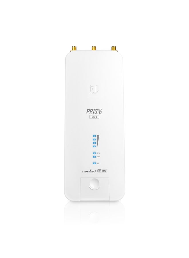 أوبيكويتي RP-5AC-GEN2 Rocket PRISM AC-Gen2 5 GHz airMAX ac Radio BaseStation White - Image 1