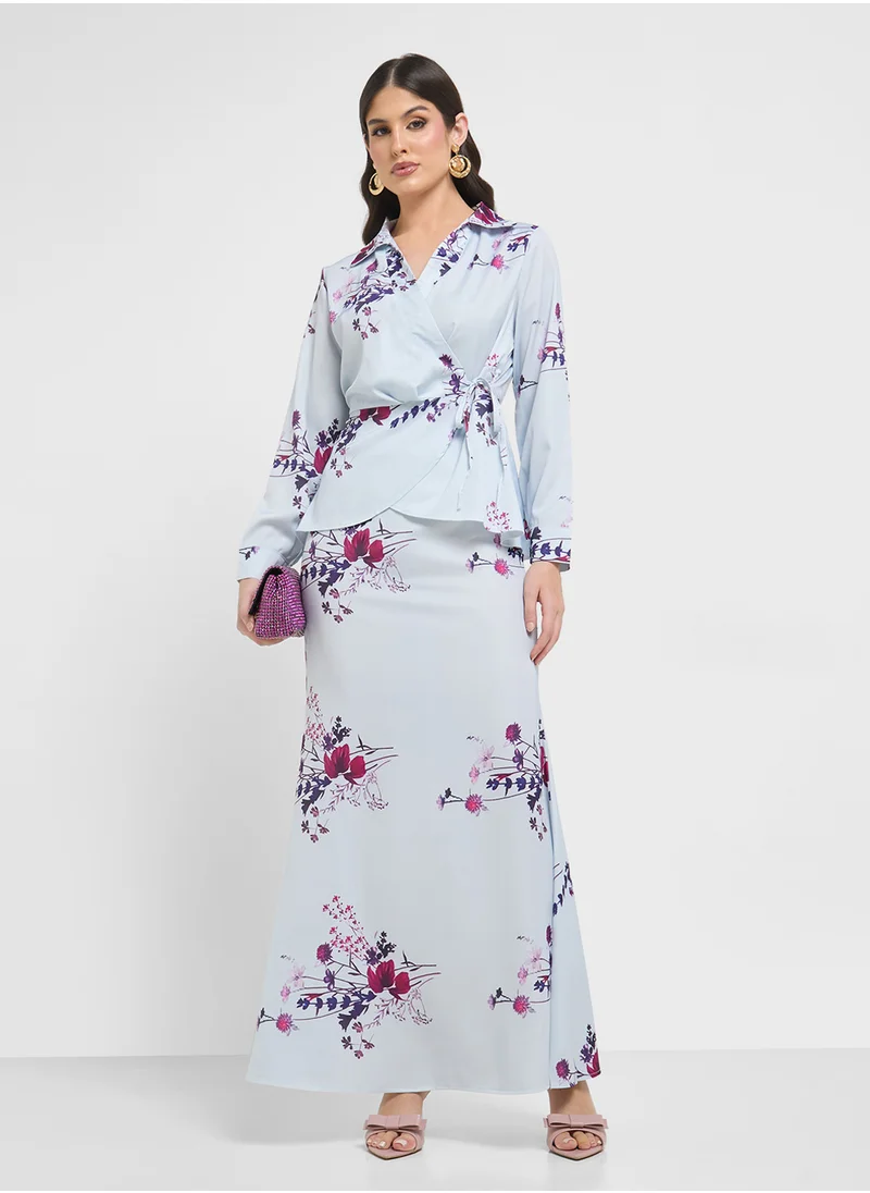 Khizana Floral Print Dress