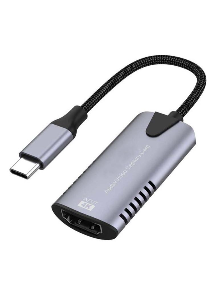SYOSI - Audio Video Capture Card Video Capture Card 4K HDMI Video Capture Device 1080P HD 30fps Live and Record Video Audio Grabber for Gaming Streaming Teaching Video Conference - Image 1