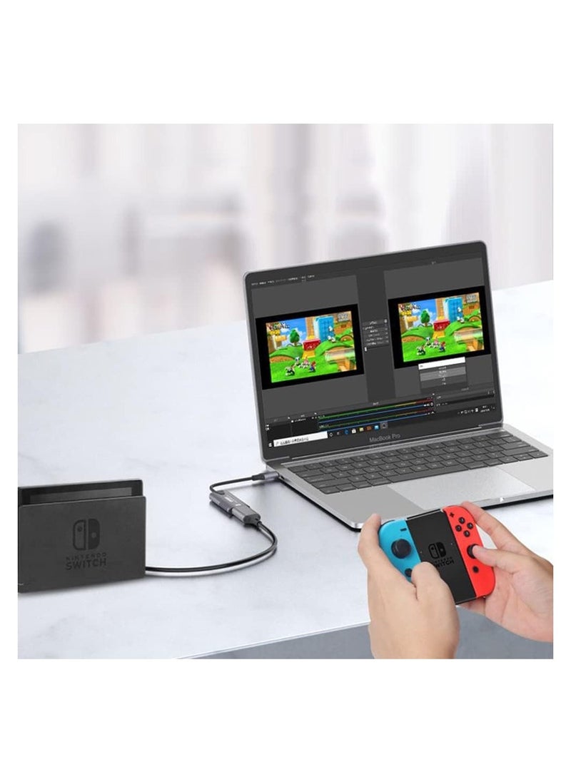 SYOSI - Audio Video Capture Card Video Capture Card 4K HDMI Video Capture Device 1080P HD 30fps Live and Record Video Audio Grabber for Gaming Streaming Teaching Video Conference - Image 1