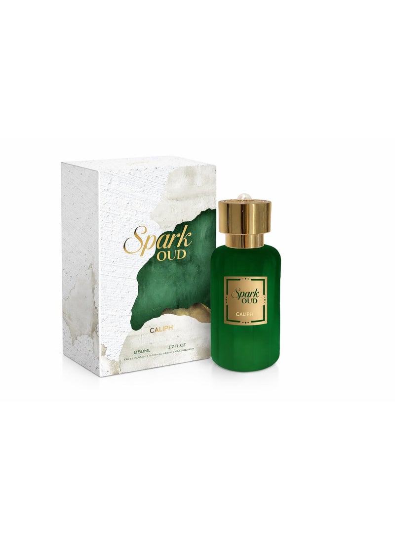 خليف عطر سبارك عود أو دو بارفان للرجال والنساء – 50 مل | عطر شرقي خشبي عود يدوم طويلاً - Image 2