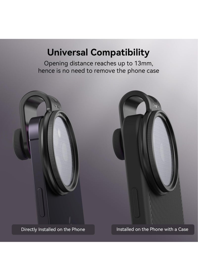 Excefore 52mm Magnetic Filter Adapter Ring, Quick Release Magnet Upgraded Phone Lens Filter Ring ，for iPhone 15/14/13/12 for Galaxy series - Image 4