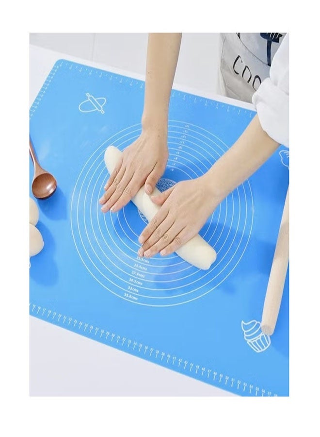 Food-Grade Silicone Baking Mat (65×45cm), Temperature Resistant -20~200℃, Non-Stick & Anti-Slip, Dual Scale, Dishwasher Safe - Image 1