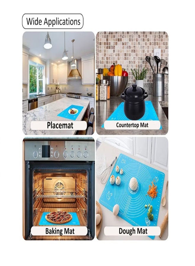Food-Grade Silicone Baking Mat (65×45cm), Temperature Resistant -20~200℃, Non-Stick & Anti-Slip, Dual Scale, Dishwasher Safe - Image 5