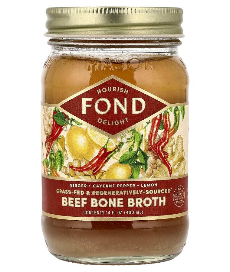 Beef Bone Broth Ginger & Cayenne 14 fl oz (400 ml)