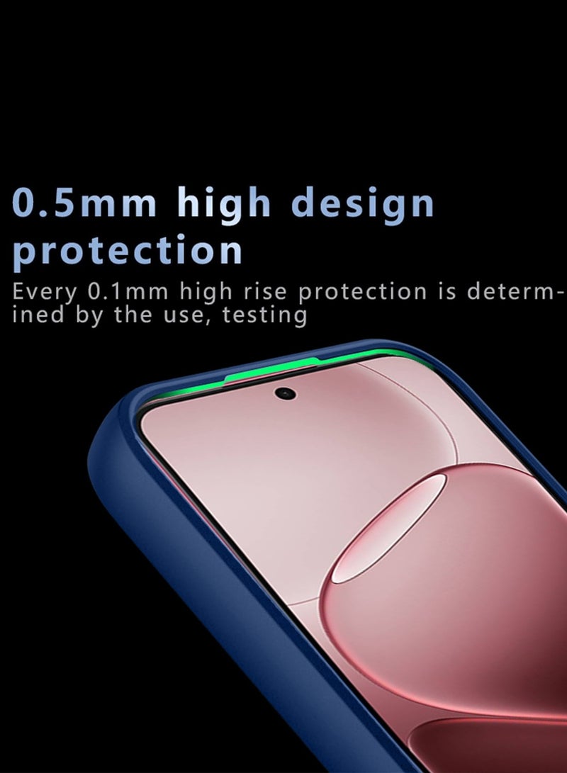 Wtech Oppo A6 Pro 5G / Oppo F31 5G 2025 Hybrid TPU Silicone with Raised Camera Slim Armour Case Cover (MCAPSA) - Clear/Navy Blue - Image 4