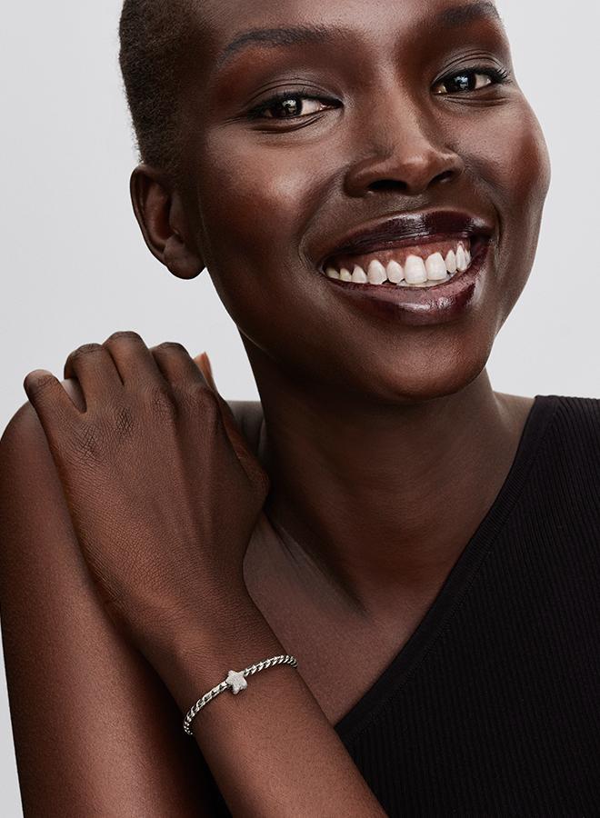 PANDORA Textured Star Mini Charm - Image 4