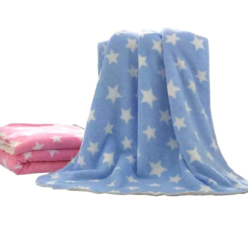 BRANDONN All Season Supersoft Hooded and Printed Baby Blanket and Baby Bath Towel Pack of 2 - Image 3