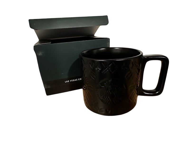 Starbucks Las Vegas Collection Limited Black Ceramic Mug 14oz in box - Image 1