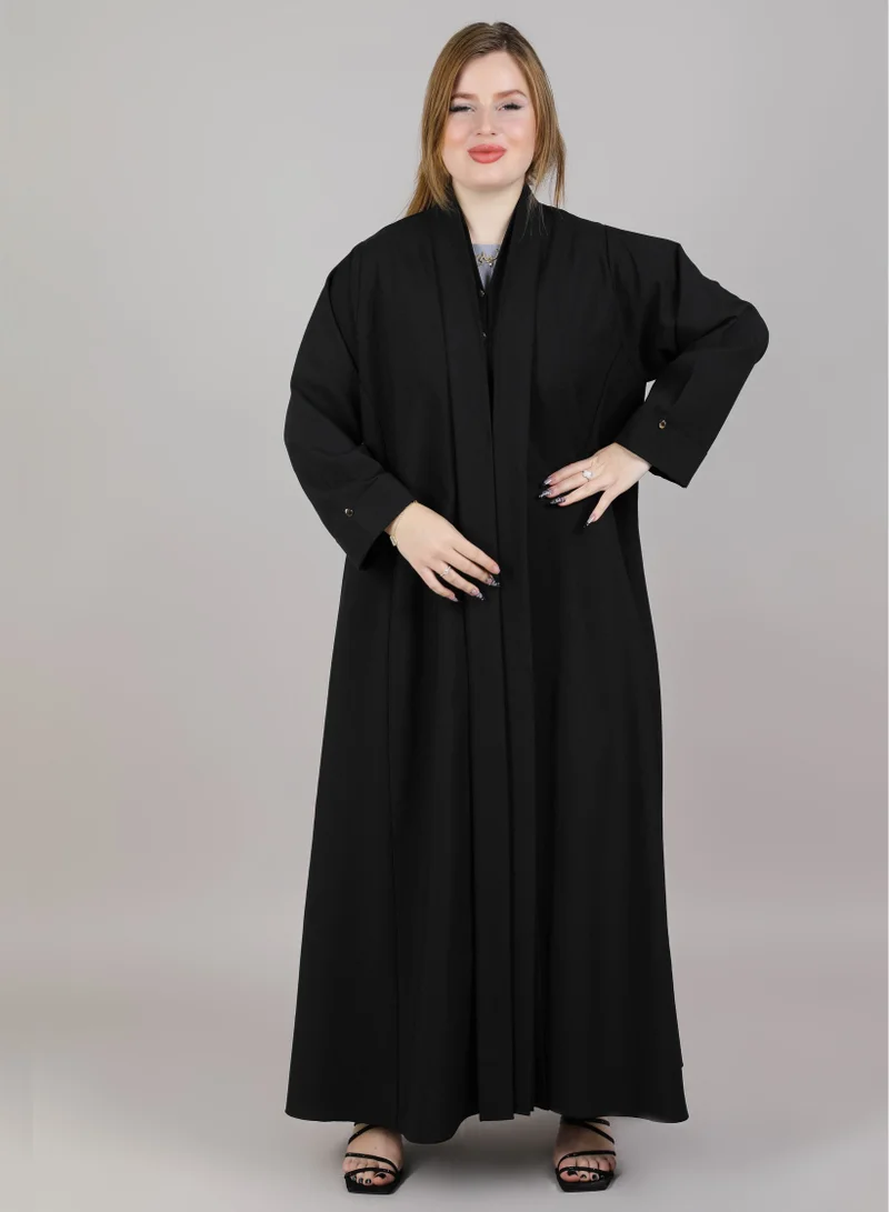 أم سكوير فاشن MSquare Fashion Black Casual Abaya