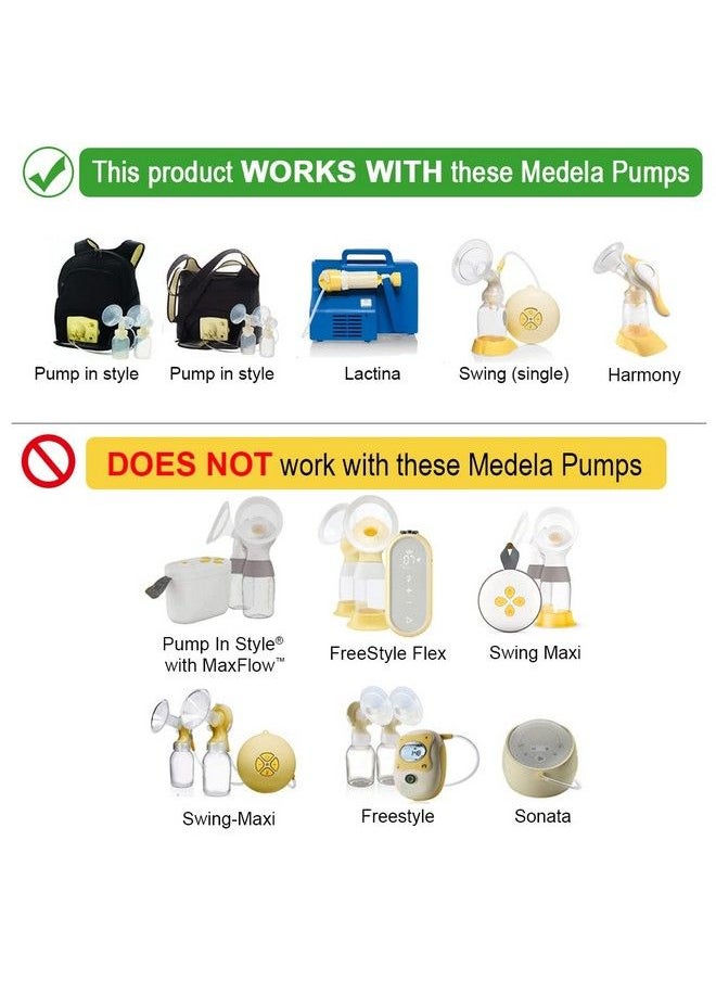 Maymom Membranes Compatible With Medela Breastpumps Suitable For Lactina Manual Freestyle Symphony Swing Pump In Style Pumps Part 87088 (White 16Pc)  - Image 3