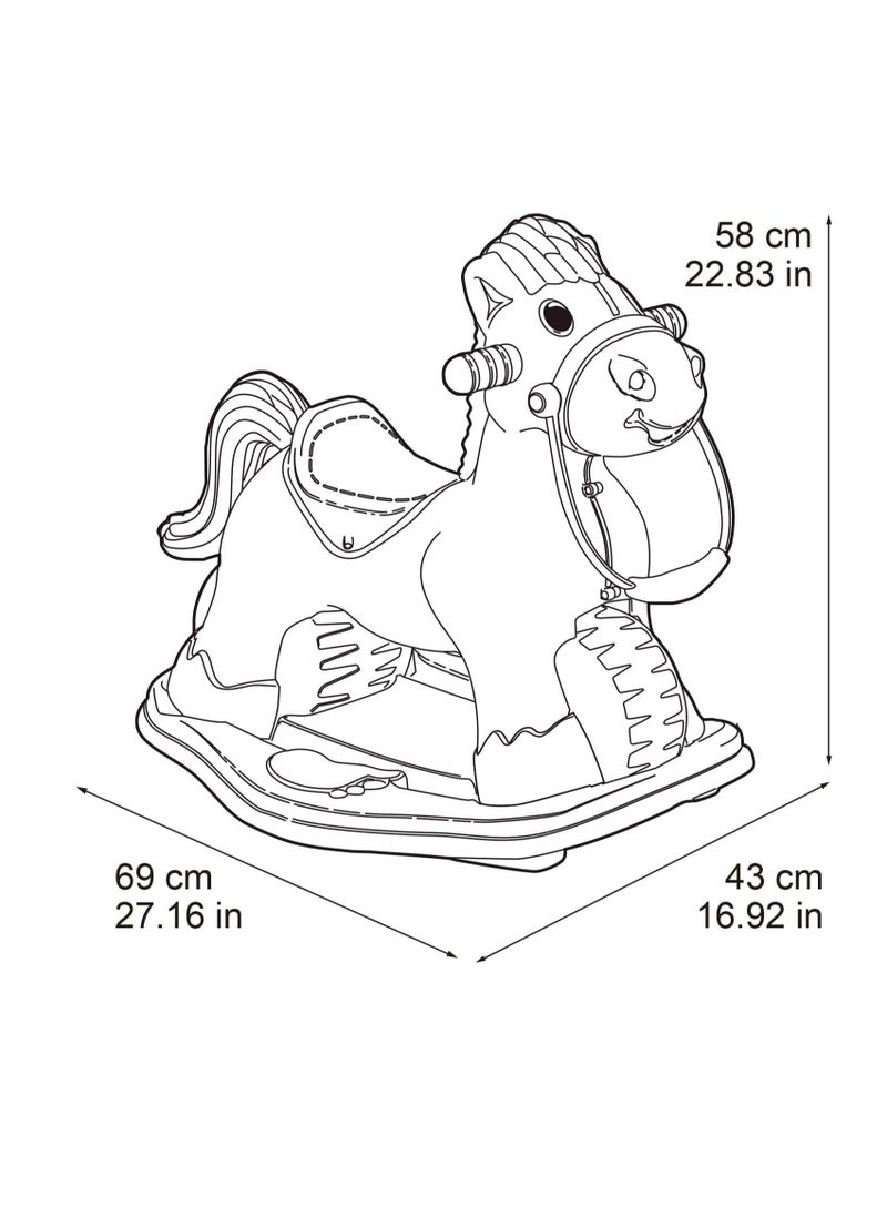 Feber Foot To Floor Rocky Pony Ride-On -Multicolor  - Image 3