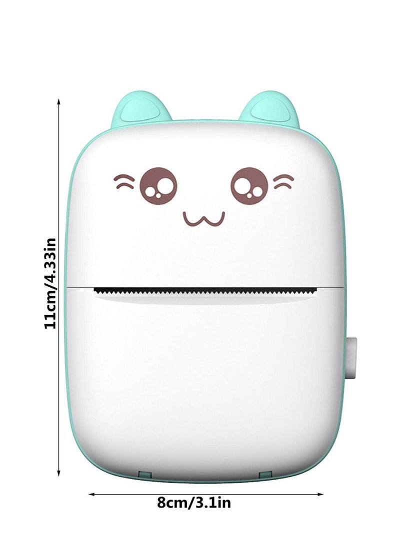 Smart Pocket Portable Photo Printer, Mini Thermal Label Printer with Wireless Bluetooth Connectivity and Adhesive (Blue) - Image 4