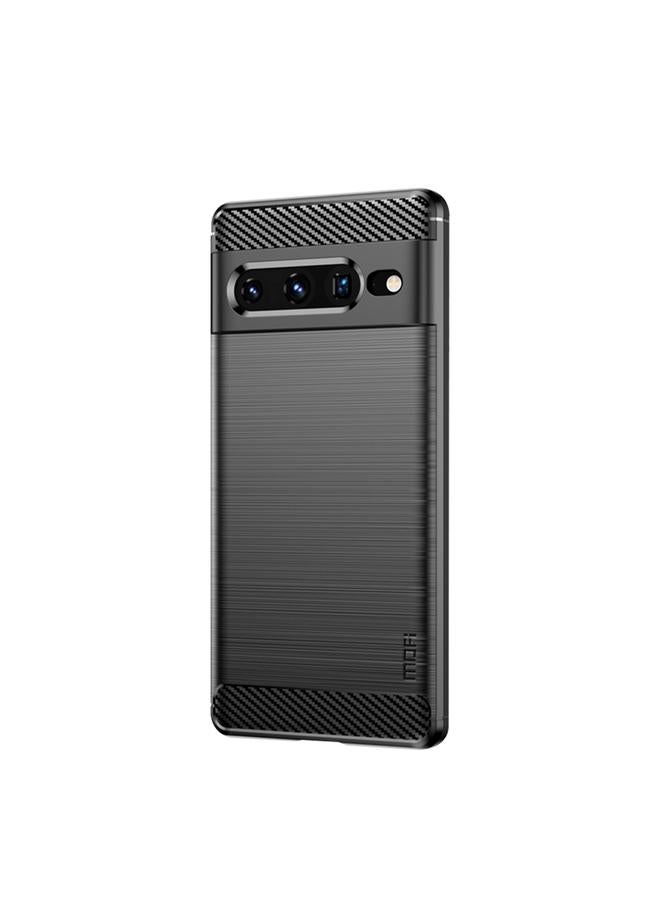 The Bros Case For Google pixel 7 Pro 5G Gentleness Series Brushed Texture Carbon Fiber TPU Phone Case
