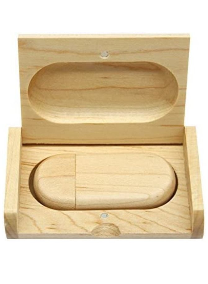 AROAQ 64GB Maple Wood 3.0 USB Flash Drive with Wooden Box U Disk Memory Stick Pen Drive - Image 2