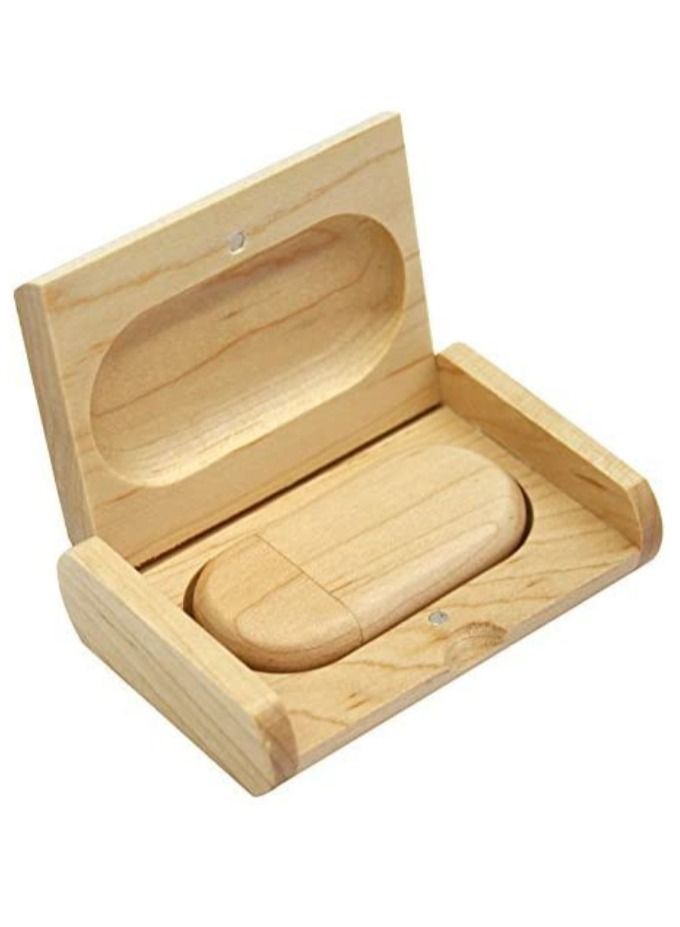 AROAQ 64GB Maple Wood 3.0 USB Flash Drive with Wooden Box U Disk Memory Stick Pen Drive - Image 4