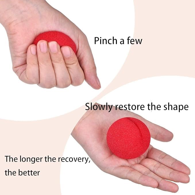 Dancepanda Red Clown Nose, Clown Noses for Kids Adult Accessories(5 PCS,1.9 Inch) - Image 4
