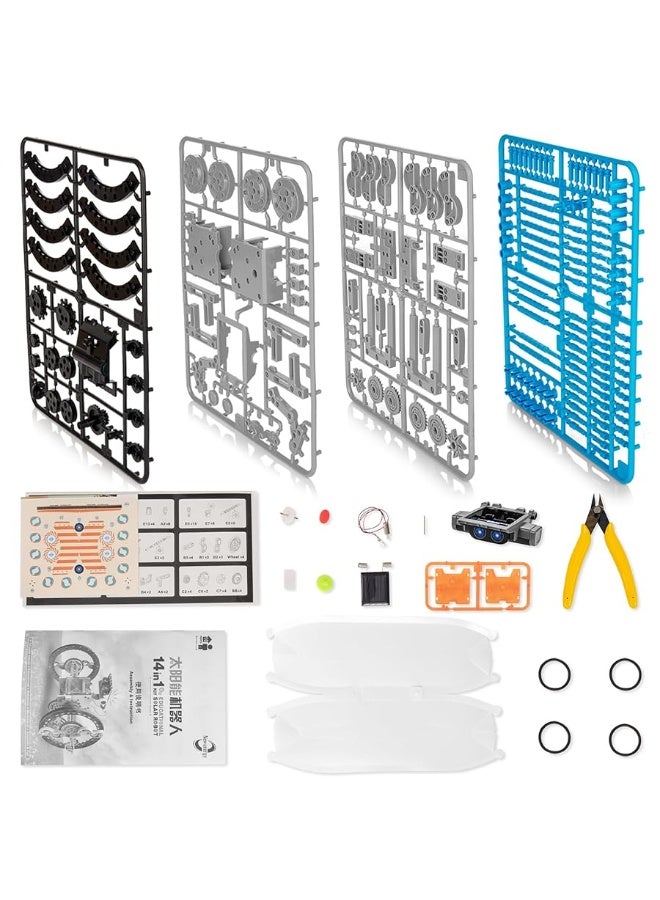 KIDWILL 14-in-1 Solar Robot Kit for Kids, Stem Projects for Kids Age 8-12, Educational STEM Science Toy, DIY Solar Power Building Kit, Robotic Set Toys Gift for Boys Girls 8 9 10 11 12 Years Old - Image 2