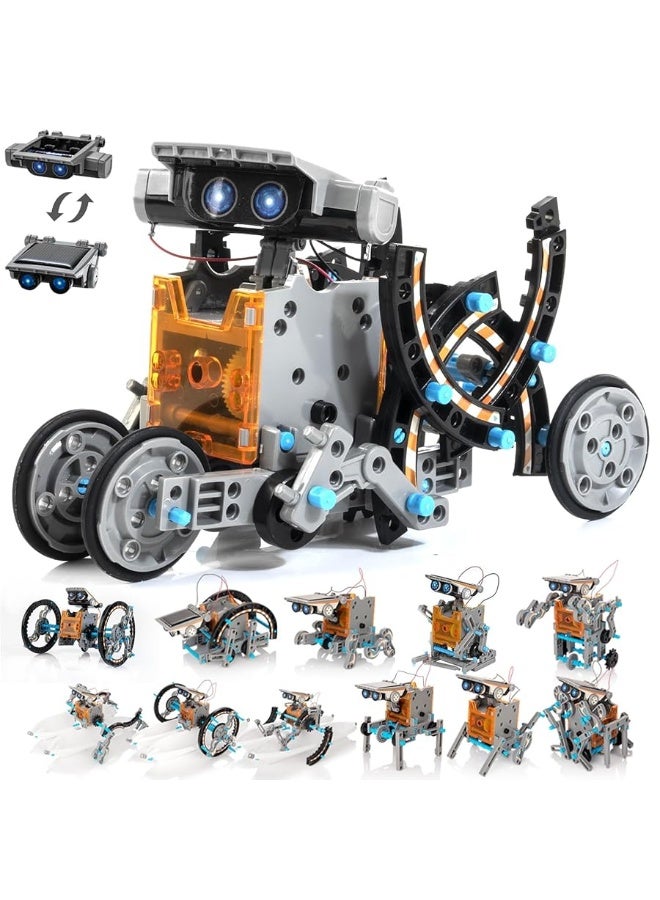 KIDWILL 14-in-1 Solar Robot Kit for Kids, Stem Projects for Kids Age 8-12, Educational STEM Science Toy, DIY Solar Power Building Kit, Robotic Set Toys Gift for Boys Girls 8 9 10 11 12 Years Old - Image 3