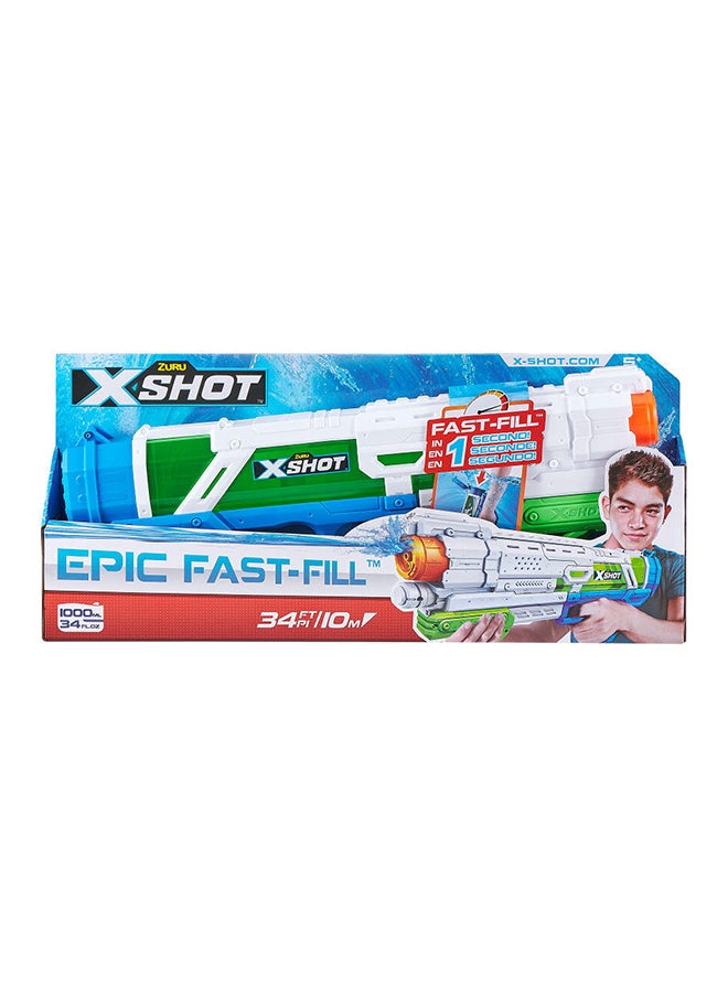 Zuru X-Shot مسدس ماء سريع التعبئة ملحمة - لعبة تصويب للأولاد والبنات، الكبار والصغار، أنشطة عطلة خارجية، هدايا للأطفال من عمر 8 سنوات فما فوق  - Image 1