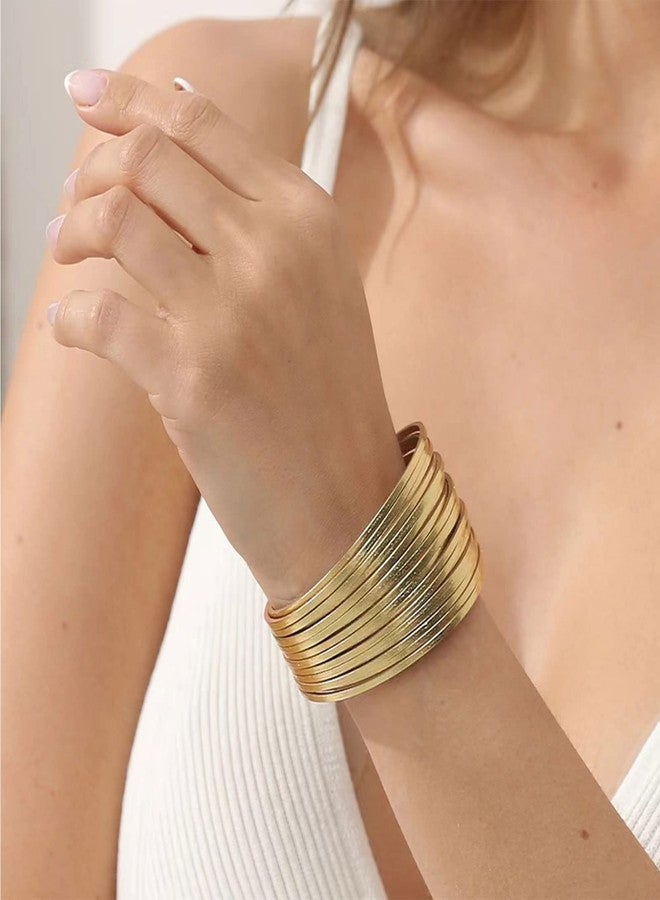 KunBead Women Gold Leather Wrap Bracelets Braided Handmade Bohemian Multilayer Bracelet Wristband Cuff Birthday Jewelry - Image 5