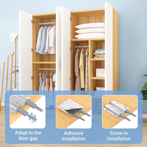 Jiayi Metal Cabinet Door Catches Heavy Duty 1 Pack Double Push to Open Door Latch Magnetic Touch Latches Kitchen Door Push Release Latch for Drawer Closure Push Catch Press Out Cabinet Hardware - Image 4