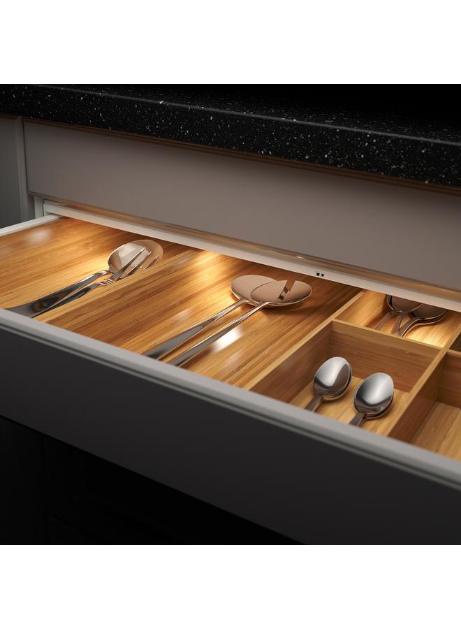 زبون إضاءة LED للمطبخ والدرج مع مستشعر، قابلة للتعتيم باللون الأبيض، 76 سم - Image 2