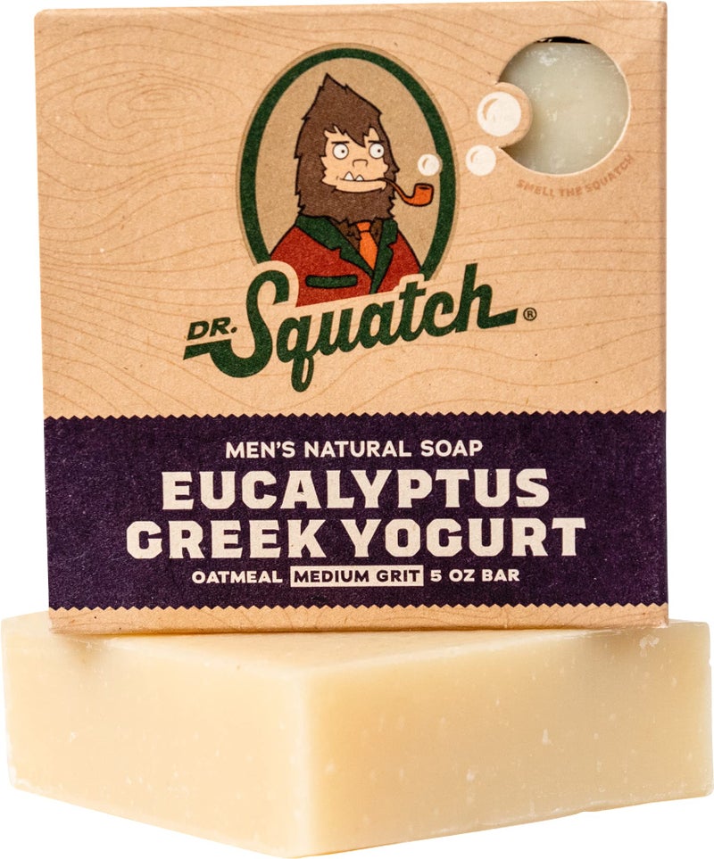 Dr. Squatch All Natural Bar Soap for Men with Medium Grit, Eucalyptus - Image 1