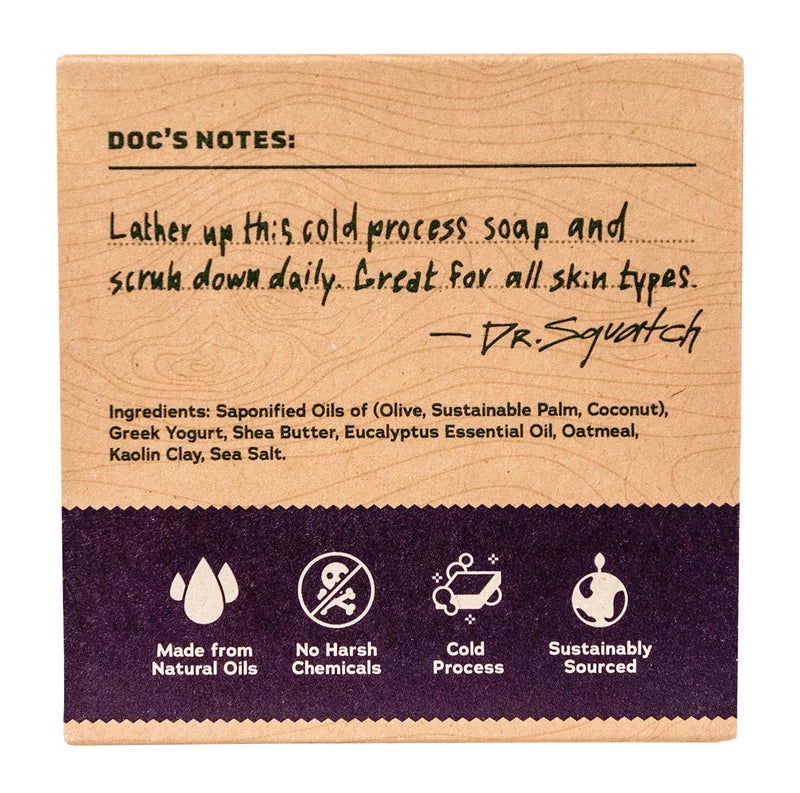 Dr. Squatch All Natural Bar Soap for Men with Medium Grit, Eucalyptus - Image 4