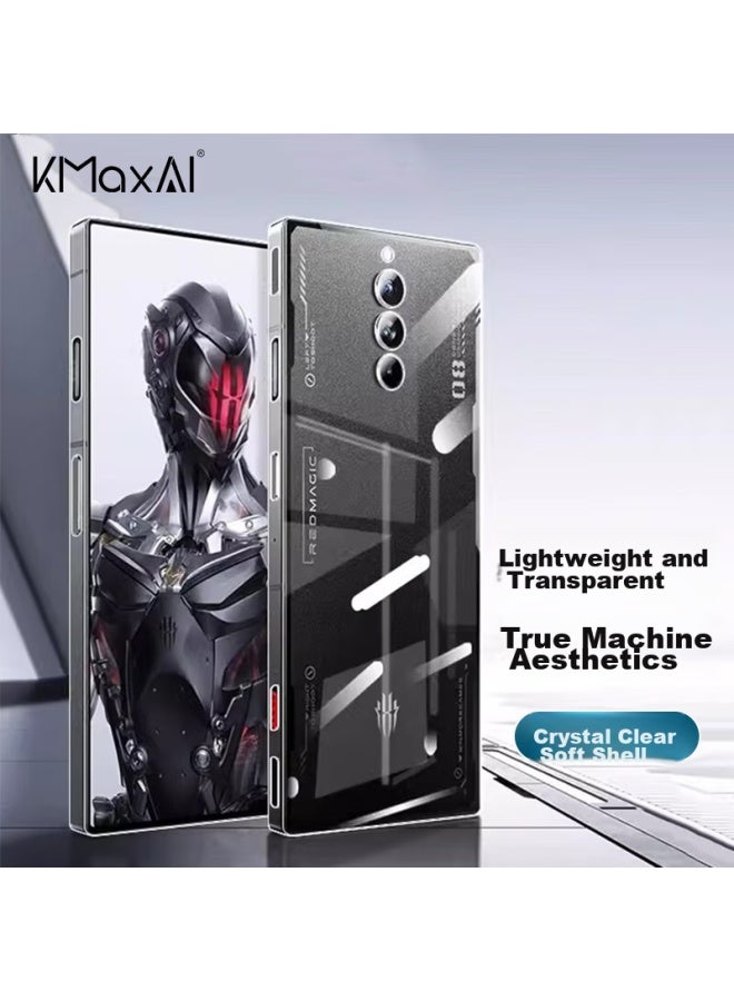 Kmaxai غطاء لهاتف Nubia Red Magic 8s Pro/pro+/8pro/8pro+، غطاء واقي فائق النحافة، حماية كاملة للعدسة، مقاوم للصدمات، هيكل ناعم شفاف من TPU، شفاف - Image 1