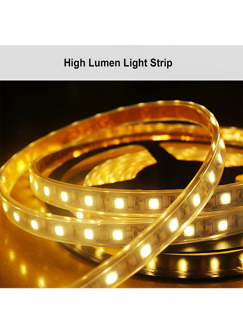 Taimi - Pack Of 2 Round Mirror with Gold Aluminum Frame and Touch LED Front Light, Bathroom Wall Mirror with 3 Light Colors, Wall Mounted Makeup Mirror for Dressing Table - 80cm - Image 1