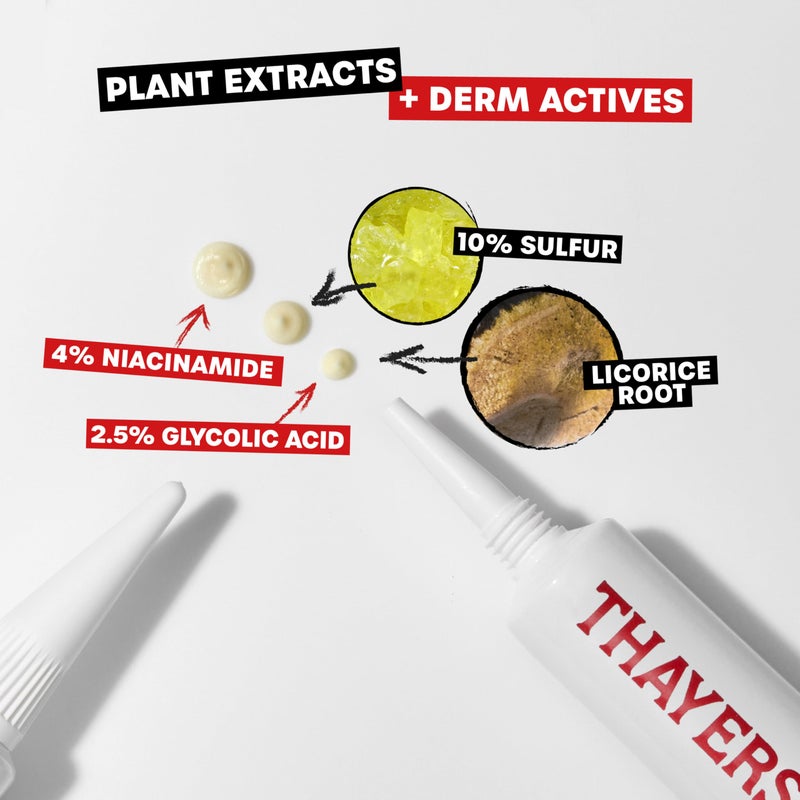 THAYERS Rapid Acne Treatment with 10% Sulfur, Sulfur Acne Treatment with Niacinamide and Glycolic Acid, Soothing and Non-Stripping Skin Care, 0.68 Fl Oz - Image 3