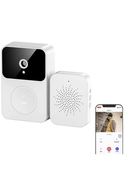 X9 Smart Wireless Remote Video Doorbell, WiFi Outdoor HD Camera Security Door Bell, 2 Way Audio Night Vision Video Intercom for Home Monitor