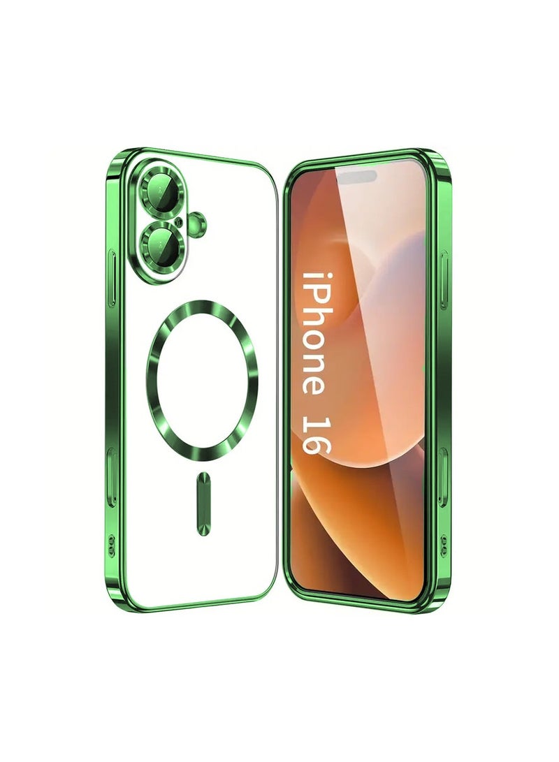 نيو كفر حماية شفاف لجهاز آيفون 16 يدعم الشحن اللاسلكي السريع ومزود بحماية للكاميرا