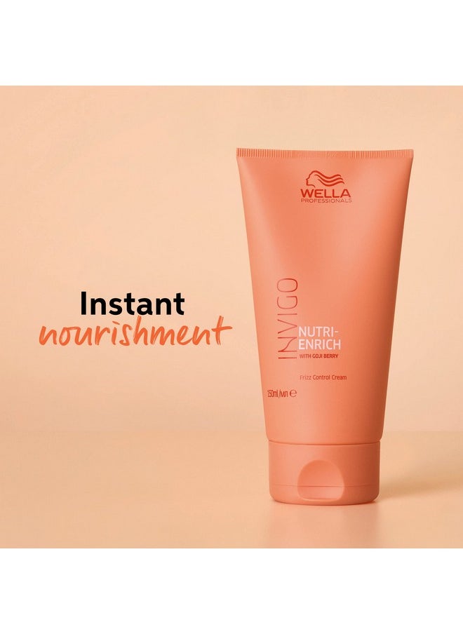 Wella Professionals Invigo Nutrienrich Frizz Control Cream Deeply Nourishing For Dry & Damaged Hair 5.07 Oz  - Image 3