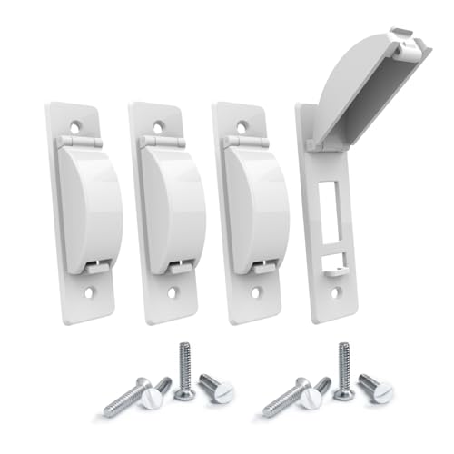 ILIVABLE Wall Switch Guard, ILIVABLE Childproof Light Switch Plate Covers Protects Your Lights or Circuits from being Accidentally Turned On or Off by Children and Adults (White, 4 Pack) - Image 2