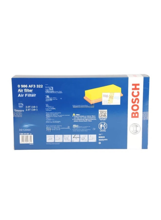 Bosch Air Filter Element 3322 For Volkswagen Teramont, Xiangwan, Volvo Xc40, Geely Yuanjing, Mitsubishi Pajero - Image 4