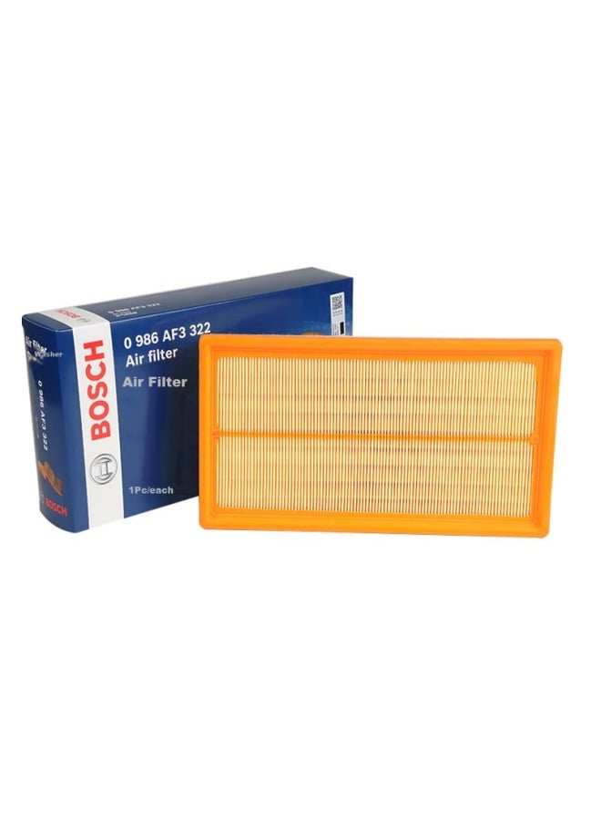 Bosch Air Filter Element 3322 For Volkswagen Teramont, Xiangwan, Volvo Xc40, Geely Yuanjing, Mitsubishi Pajero - Image 1
