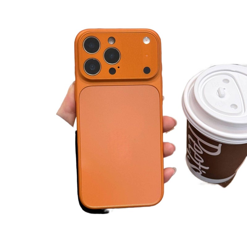 BB غطاء واقي بPC لـ iPhone 17 / 17 Air / 17 Pro / 17 Pro Max مع حماية من السقوط وتغطية كاملة مع مقاوم للصدمات مع ملمس ناعم مع ملمس غير لامع باللون Star Orange - Image 1