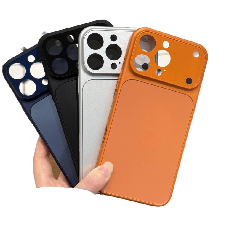 BB غطاء واقي بPC لـ iPhone 17 / 17 Air / 17 Pro / 17 Pro Max مع حماية من السقوط وتغطية كاملة مع مقاوم للصدمات مع ملمس ناعم مع ملمس غير لامع باللون Star Orange - Image 3