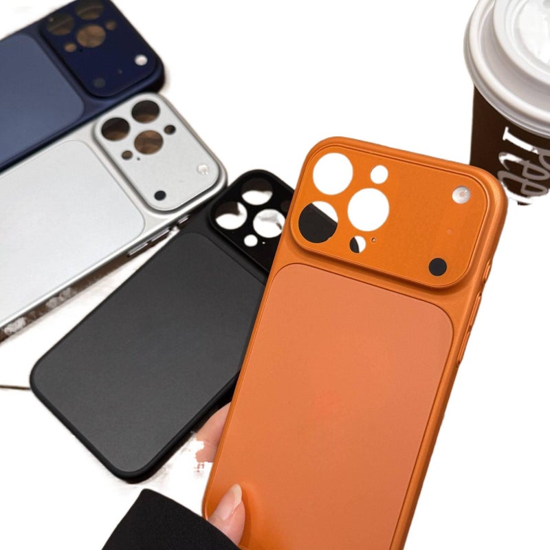 BB غطاء واقي بPC لـ iPhone 17 / 17 Air / 17 Pro / 17 Pro Max مع حماية من السقوط وتغطية كاملة مع مقاوم للصدمات مع ملمس ناعم مع ملمس غير لامع باللون Star Orange - Image 2