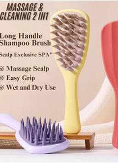 Hair Massager Shampoo Brush with Handle Hair Scalp Massager Brush with Soft Bristles Scalp Scrubber Dandruff Brush for Scalp Care and Hair Growth Shower Hair Scalp Scrubber Comb - pzsku/Z08D343833E33D9B400DEZ/45/_/1730548824/f3d3b9a4-6c06-4932-9d15-bd3fce06655e