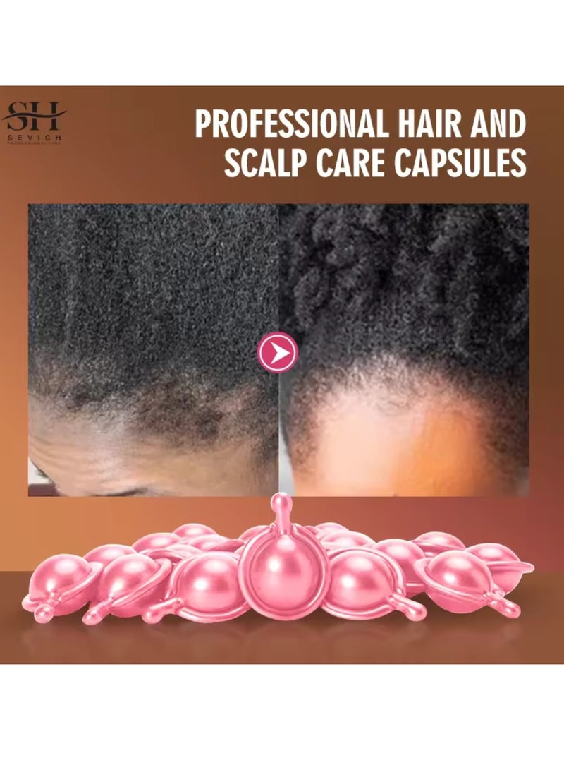 Sevich Natural Batana Hair Oil Capsules Raw Batana Oil for Hair Growth Hair Conditioner Oil for Thin Hair Repair Damaged Hair Nourishes Thin Hair Scalp Skin and Hair Growth 30Pcs - Image 3