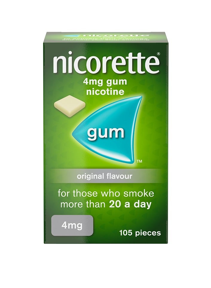 نيكوريت علكة الأصلية 4 مجم 105 قطعة - Image 2